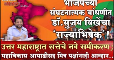 भाजपच्या संघटनात्मक बांधणीत डॉ.सुजय विखेंचा ‘राज्याभिषेक’! उत्तर महाराष्ट्रात सत्तेचे नवे समीकरण; महाविकास आघाडीसह मित्र पक्षांनाही आव्हान..