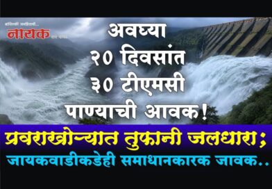 अवघ्या 20 दिवसांत 30 टीएमसी पाण्याची आवक! प्रवराखोर्‍यात तुफानी जलधारा; जायकवाडीकडेही समाधानकारक जावक..