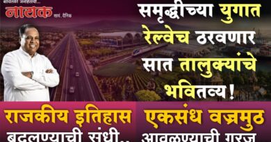 समृद्धीच्या युगात रेल्वेच ठरवणार सात तालुक्यांचे भवितव्य! राजकीय इतिहास बदलण्याची संधी; एकसंध वज्रमुठ आवळण्याची गरज..