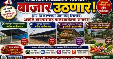 आठवडाभरातच संगमनेरच्या रस्त्यावरचा बाजार उठणार! चार ठिकाणच्या जागांचा लिलाव; अकोले बायपाससह मालदाडरोडचा समावेश..